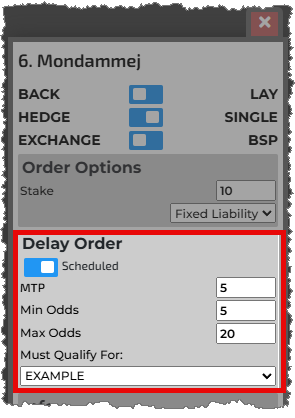 Sheduled check on shows scheduling options